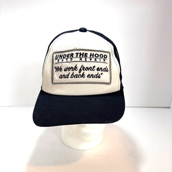 Spirit Other - Under The Hood Auto Snapback Trucker Hat Mesh Back "We Work Front & Back Ends"